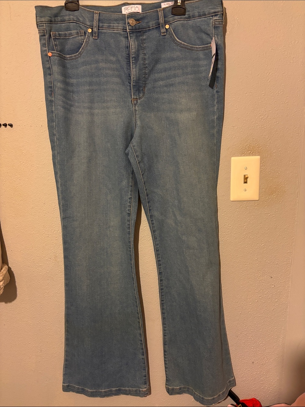 sofia by sofia vergara Light Blue Wide Leg Jeans